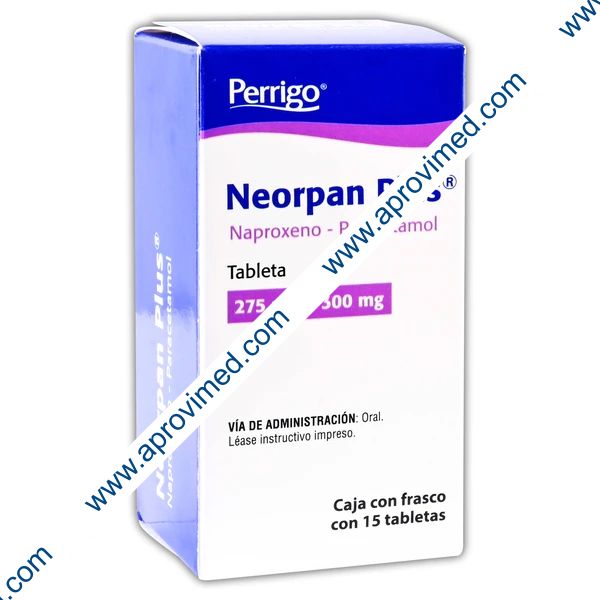 NEORPAN PLUS c/15 TABS. 275/300 MG.