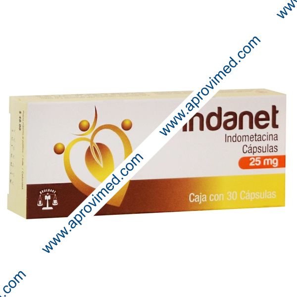 INDANET c/30 CAPS. 25 MG.