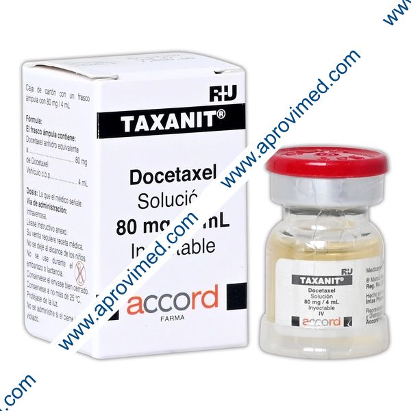 TAXANIT Sol. Iny. c/1 FCO. AMP. 80 MG/4 ML.