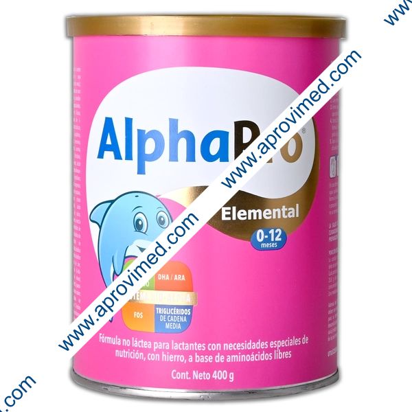 ALPHAPRO ELEMENTAL (0-12 Meses) LECHE en POLVO Lata c/400 G.