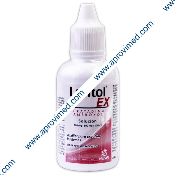 LARITOL-EX SOLUCIÓN Fco. Gotero 30 ML. 100-600 MG/100 ML.