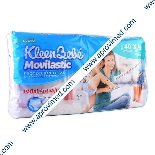 KLEENBEBÉ MOVILASTIC EX-JUMBO (Etapa 6 / +13.5 Kg.) c/40 Pzs.