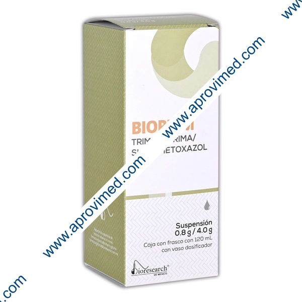 BIOPRIM SUSP. Fco. 120 ML. 0.8-4.0 G/100 ML.