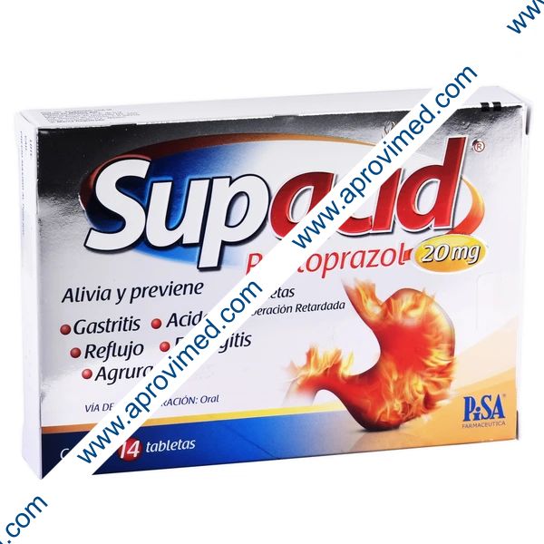SUPACID c/14 TABS. L.R. 20 MG.