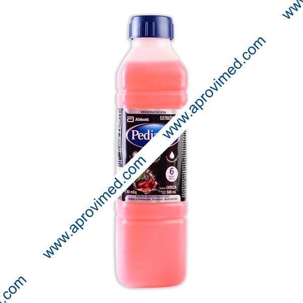 PEDIALYTE 30 mEq SOLUCIÓN SABOR CEREZA Fco. 500 ML.