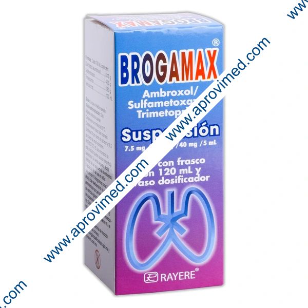 BROGAMAX SUSP. Fco. 120 ML. 7.5-200-40 MG/5 ML.