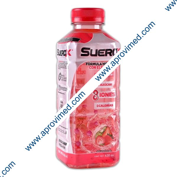 SUEROX 8 IONES Bebida Hidratante SABOR FRESA-KIWI 630 ML.