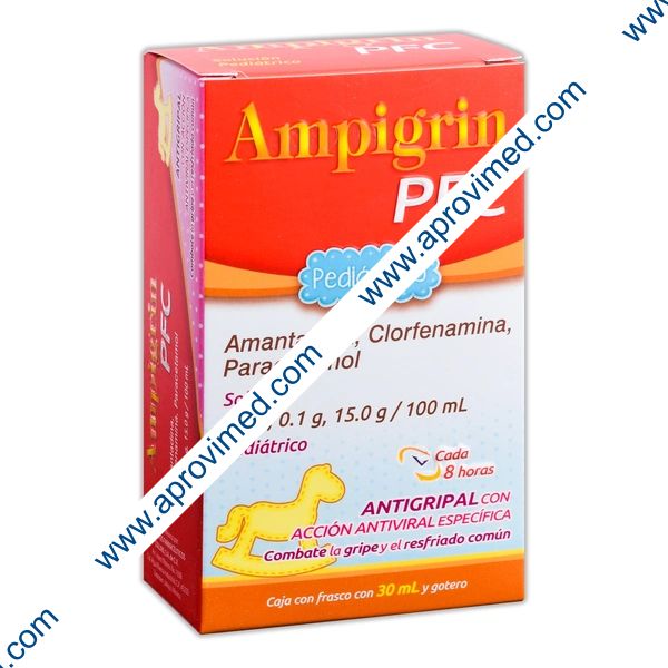 AMPIGRIN PFC SOL. Pedtco. Fco. 30 ML. 2.5-0.1-15.0 G/100 ML. y Gotero