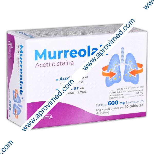 MURREOLAK c/2 TUBOS c/10 TABS. EFERVESCENTES 600 MG.