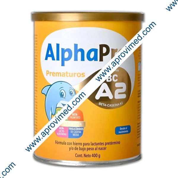 ALPHAPRO PREMATUROS LECHE en POLVO Lata c/400 G.