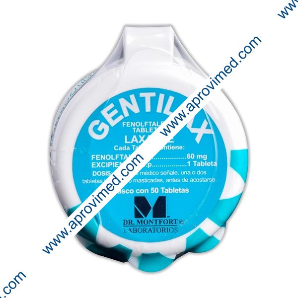 GENTILAX Pastillero c/50 TABS. 60 MG.