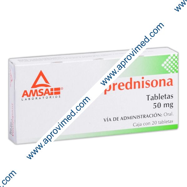 PREDNISONA (Amsa) c/20 TABS. 50 MG.
