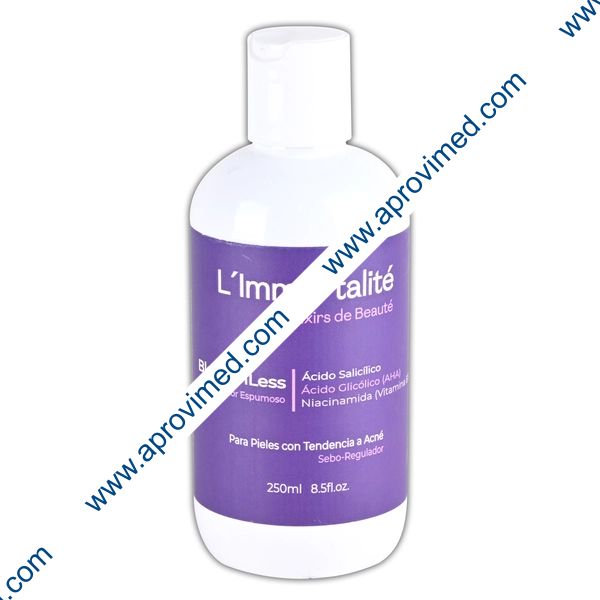 BLEMISHLESS GEL LIMPIADOR FACIAL ESPUMOSO sebo-regulador Fco.250 ML.