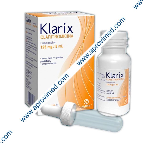 KLARIX SUSP. Fco. 60 ML. 125 MG/5 ML.