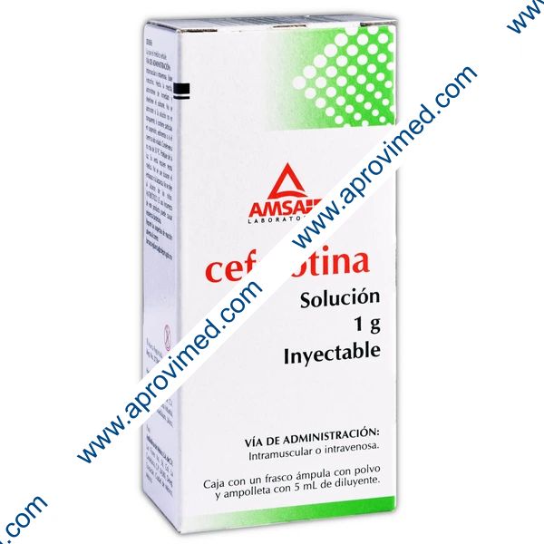 CEFALOTINA (Amsa) Sol. Iny. c/1 FCO. AMP. 1 G/5 ML.