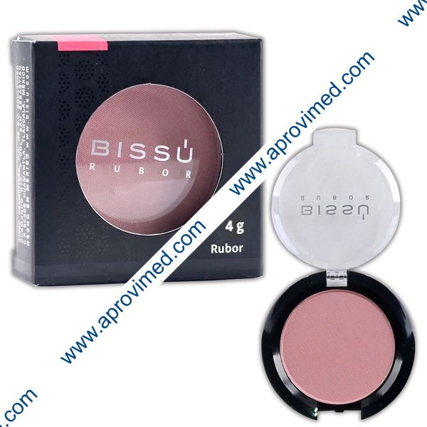 BISSÚ RUBOR POLVO COMPACTO Tono 13-Rosa Palo c/1 Pza. 4 G.