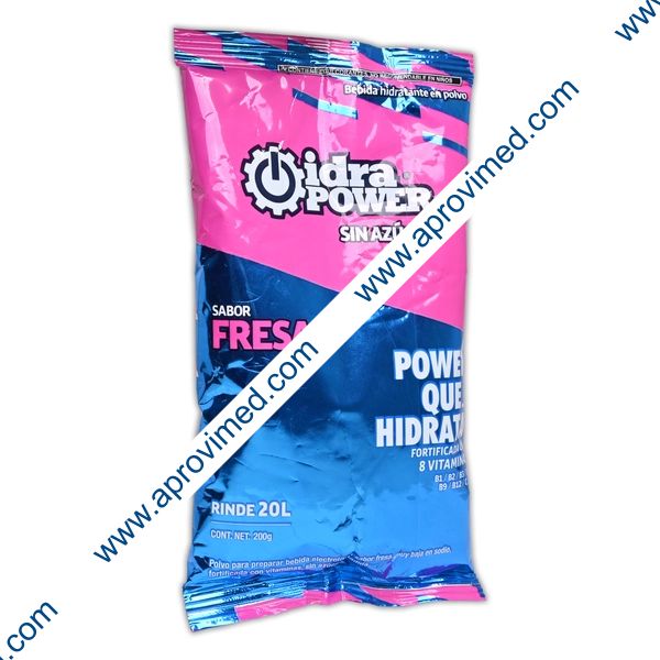 IDRAPOWER Sin Ázucar Sab. FRESA BOLSA c/200 G. p/20 L.