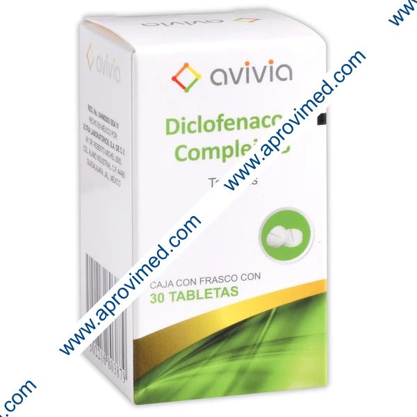 DICLOFENACO/COMPLEJO B (Avivia) c/30 TABS. 50/50/50/1 MG.