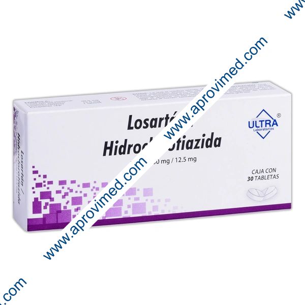 LOSARTÁN/HIDROCLOROTIAZIDA (Ultra) c/30 TABS. 50/12.5 MG.