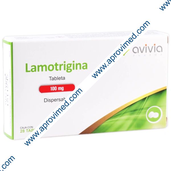 LAMOTRIGINA (Avivia) c/28 TABS. Dispersables 100 MG.