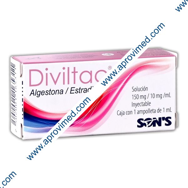 DIVILTAC Sol. Iny. c/1 AMPTA. 150-10 MG/1 ML.