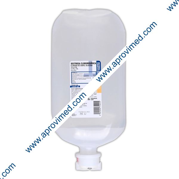 DEXTROSA CLORUROSÓDICA Sol. Iny. 0.9/5% Envase 1000 ML.