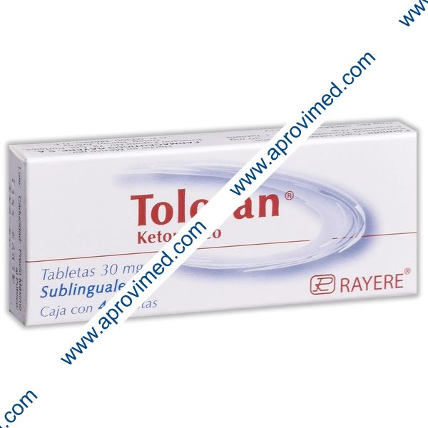 TOLORAN c/4 TABS. Sublingual 30 MG.