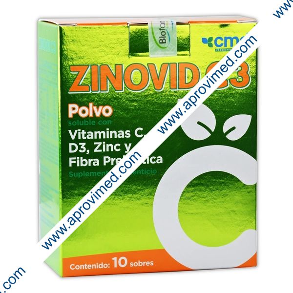 ZINOVID C3 POLVO c/10 SOBRES 8 G.