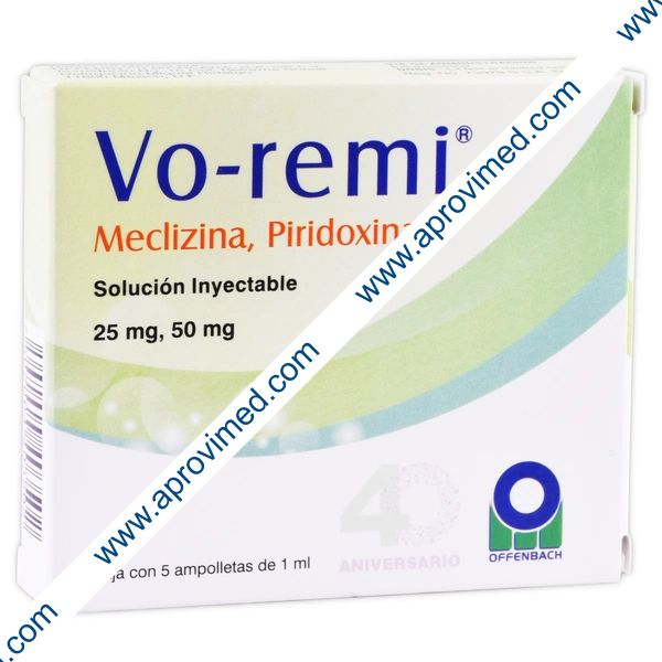 VO-REMI Sol. Iny. c/5 AMPTAS. 25-50 MG/1 ML.