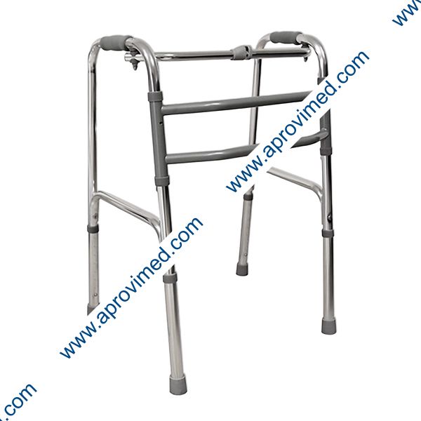 ANDADERA de ALUMINIO FIJA (Super Confort) Color Cromo.