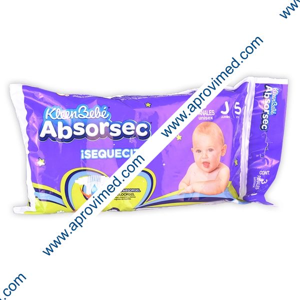 KLEENBEBÉ ABSORSEC ¡SEQUECITO! JUMBO (Etapa 5 / 11-14.5 Kg.) c/ 3 Pzs.