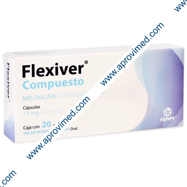 FLEXIVER Compuesto c/20 CAPS.  7.5/215 MG.