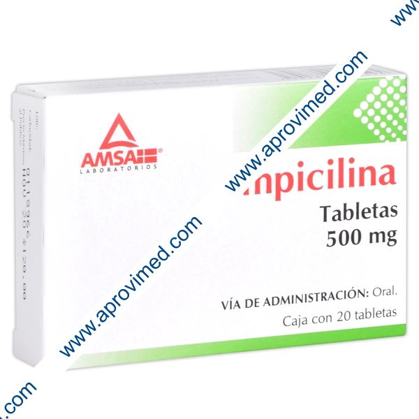 AMPICILINA (Amsa) c/20 TABS. 500 MG.
