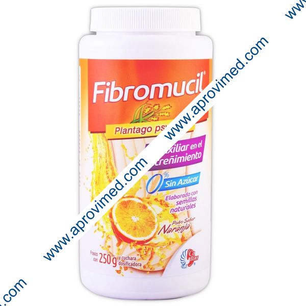 FIBROMUCIL POLVO Sabor Naranja 0% AZUCAR Fco. c/250 G. 31.49 G/100 G.