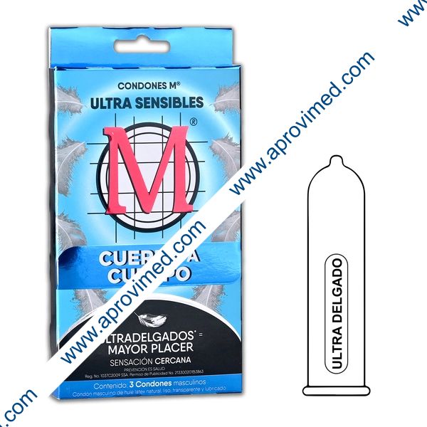 CONDONES M ULTRA SENSIBLES Blister c/3 Pzs.
