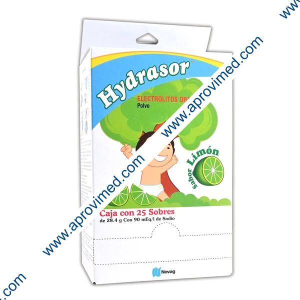 HYDRASOR POLVO Sabor LIMÓN Exhib. c/25 SOBS. 28.4 G.