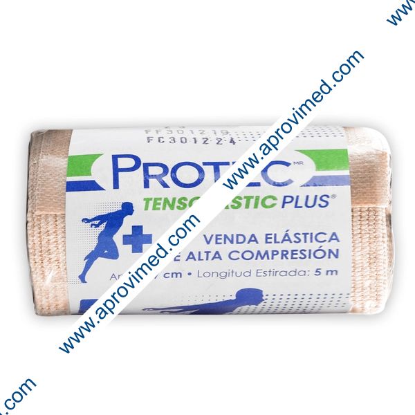 TENSOLASTIC PLUS (Protec) A:  7cm. L: 5mt. c/1 Pza.