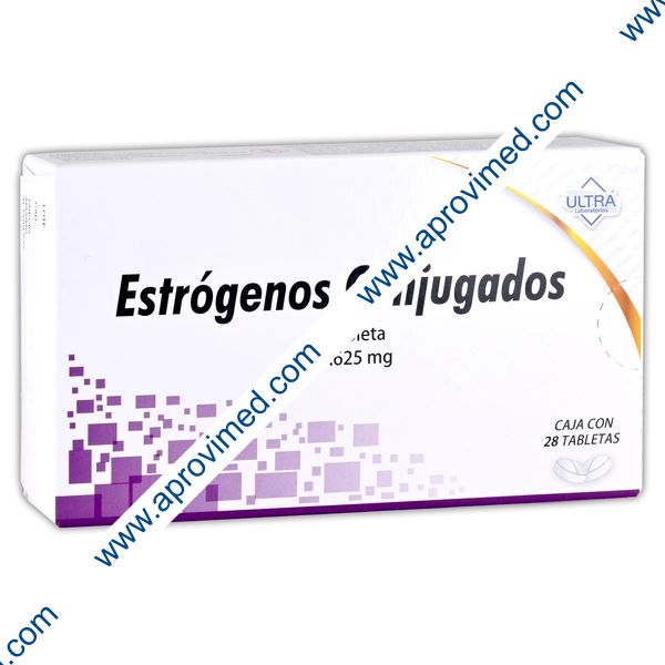 ESTRÓGENOS CONJUGADOS (Ultra) c/28 TABS. 0.625 MG.