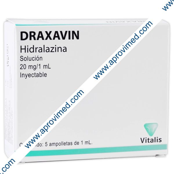 DRAXAVIN Sol. Iny. c/5 AMPTAS. 20 MG/1 ML.