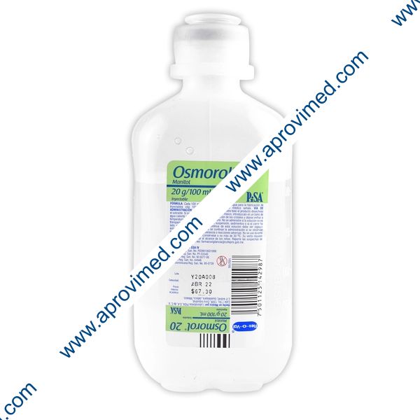 OSMOROL 20 Sol. Iny. Fco. 250 ML. 20 G/100 ML.