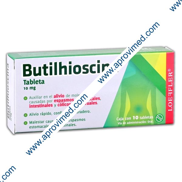 BUTILHIOSCINA (Loeffler) c/10 TABS 10 MG.