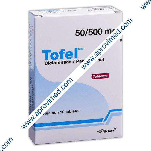 TOFEL c/10 TABS. 50/500 MG.