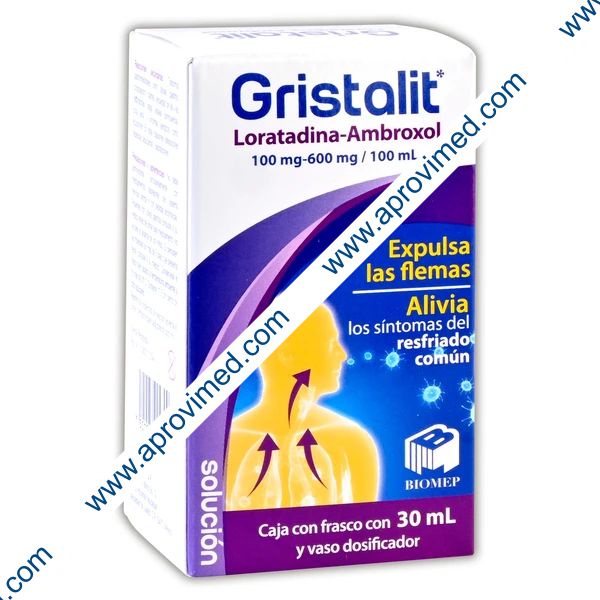 GRISTALIT SOLUCIÓN Fco.  30 ML. 100-600 MG/100 ML.