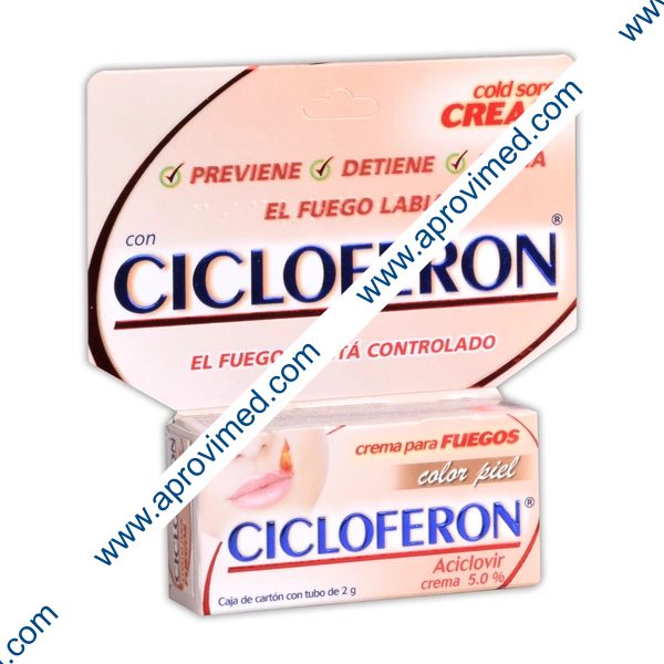 CICLOFERON CREMA 5.0% Color Piel TUBO c/2 G.