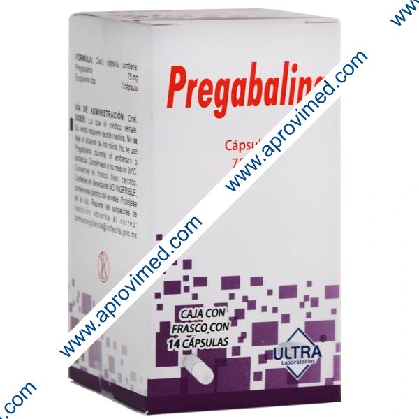 PREGABALINA (Ultra) c/14 CAPS.  75 MG.