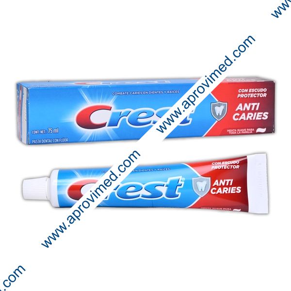 CREST ANTICARIES PASTA DENTAL Sab. Menta Tubo 75 ML.