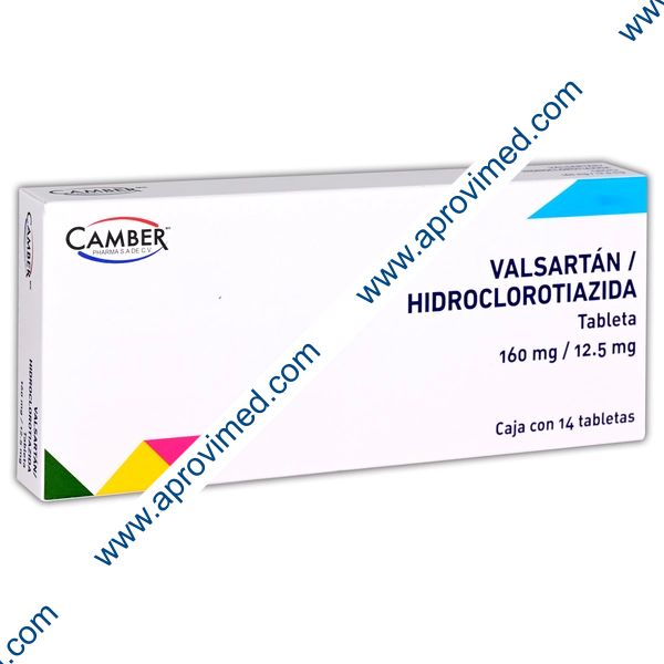VALSARTÁN/HIDROCLOROTIAZIDA (Camber) c/14 TABS. 160/12.5 MG.