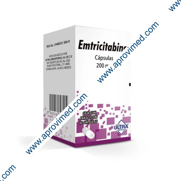 EMTRICITABINA (Ultra) c/30 CAPS. 200 MG.