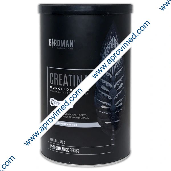 CREATINA MONOHIDRATADA (Birdman) POLVO Sab. NATURAL Bote 450 G.