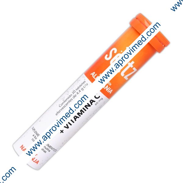 MULTIVITAMINAS+VITAMINA C (Seltz) c/20 TABS. EFERVS. Sab. Naranja 4.4 G.